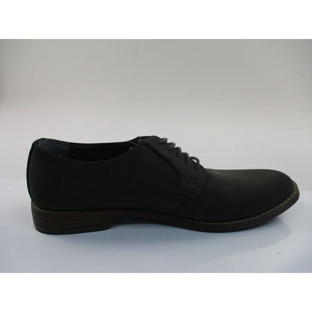 Perry Ellis Dress Shoes Mens 11.5 Gray Portfolio Ultra Foam Lace Up Oxford